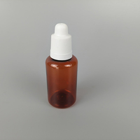 Bouteilles compte-gouttes en plastique ambré pour huile capillaire avec bouchons de sécurité pour enfants 50 ml