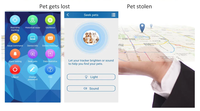 Localizador GPS ESIM Personalizado OEM ODM para Perros y Gatos, Mini Localizador Inalámbrico Impermeable, Admite Personalización de Logotipo y Funciones