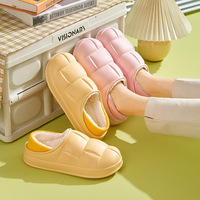Chaussons d'intérieur moelleux pour femmes en fausse fourrure, confortables, antidérapants, doux, en peluche, chauds