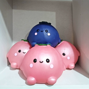 Cute Fruit <b>Squishy</b> Toys Set Soft Slow Rebound Stress Relief Fidgets for Kids and Adults Sensory Desktop Decoration - Product Image 1