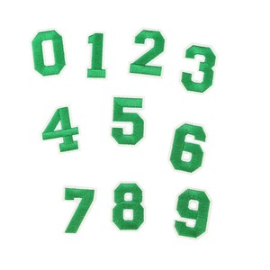 Hợp thời trang DIY Nhiệt Báo Chí thêu bảng chữ cái chữ số các bản vá lỗi 5cm đầy màu sắc thêu vá chữ sắt trên cho túi quần áo - Product Image 6