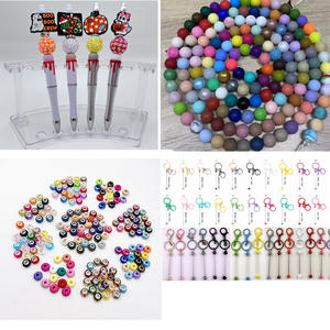 Perles en silicone 3D de style <span class=keywords><strong>amour</strong></span>, 100 pièces, <span class=keywords><strong>pour</strong></span> la Saint-Valentin, perles en silicone occidentales <span class=keywords><strong>pour</strong></span> la fabrication de bijoux, bracelets, colliers, artisanat - Product Image 6