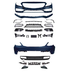 W205 pour berline <span class=keywords><strong>C350e</strong></span> C-benz C180 200 <span class=keywords><strong>2015</strong></span>-2019 pare-chocs avant phare lèvre gril embouts d'échappement 2016 jupe latérale <span class=keywords><strong>2015</strong></span> C63s W205 - Product Image 1