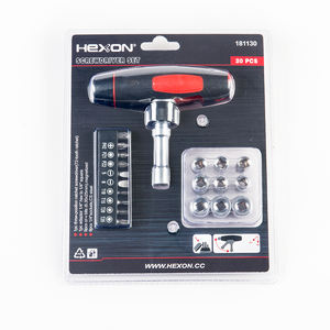 20 قطعة TPR T مقبض CRV مآخذ فتحة ph توركس بت تصعيد مفك براغي بسقاطة سائق بت مجموعة - Product Image 6