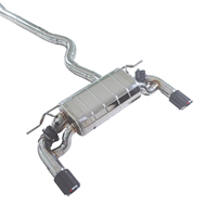 Sistema de Escape Cat-Back Convertible para BMW 440i B58 3.0T F32 F33 F36 2017 con Válvula Electrónica y Sensores de Fábrica Retenidos T304