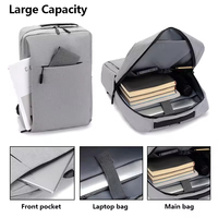 Mochila Personalizada con Logotipo para Hombre de Negocios, Mochila de Viaje para Estudiantes, Mochila Impermeable de Poliéster con USB, Diseño de Mochila Escolar para Portátil