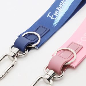Custom Female Leadership Conferences Gifts Personalized logo Printed Short Wrist Lanyard with High Quality Silver Carabiner - Product Image 3
