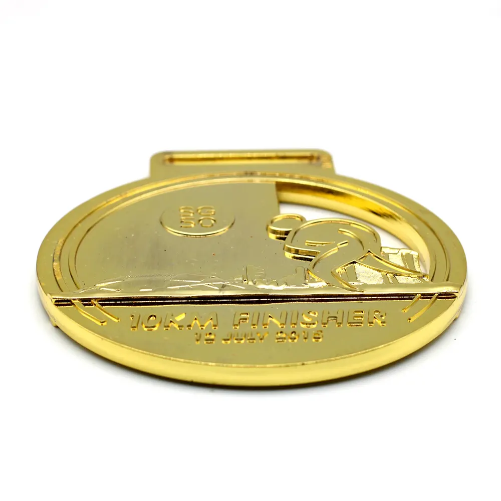Hot Customized Gold Medal Price Fashion Plated Badge Decorative Metal Antique