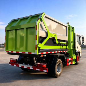 Camion benne à ordures Dongfeng Duolika 4x2 avec châssis à levage latéral et benne hydraulique pour le chargement de déchets - Product Image 6