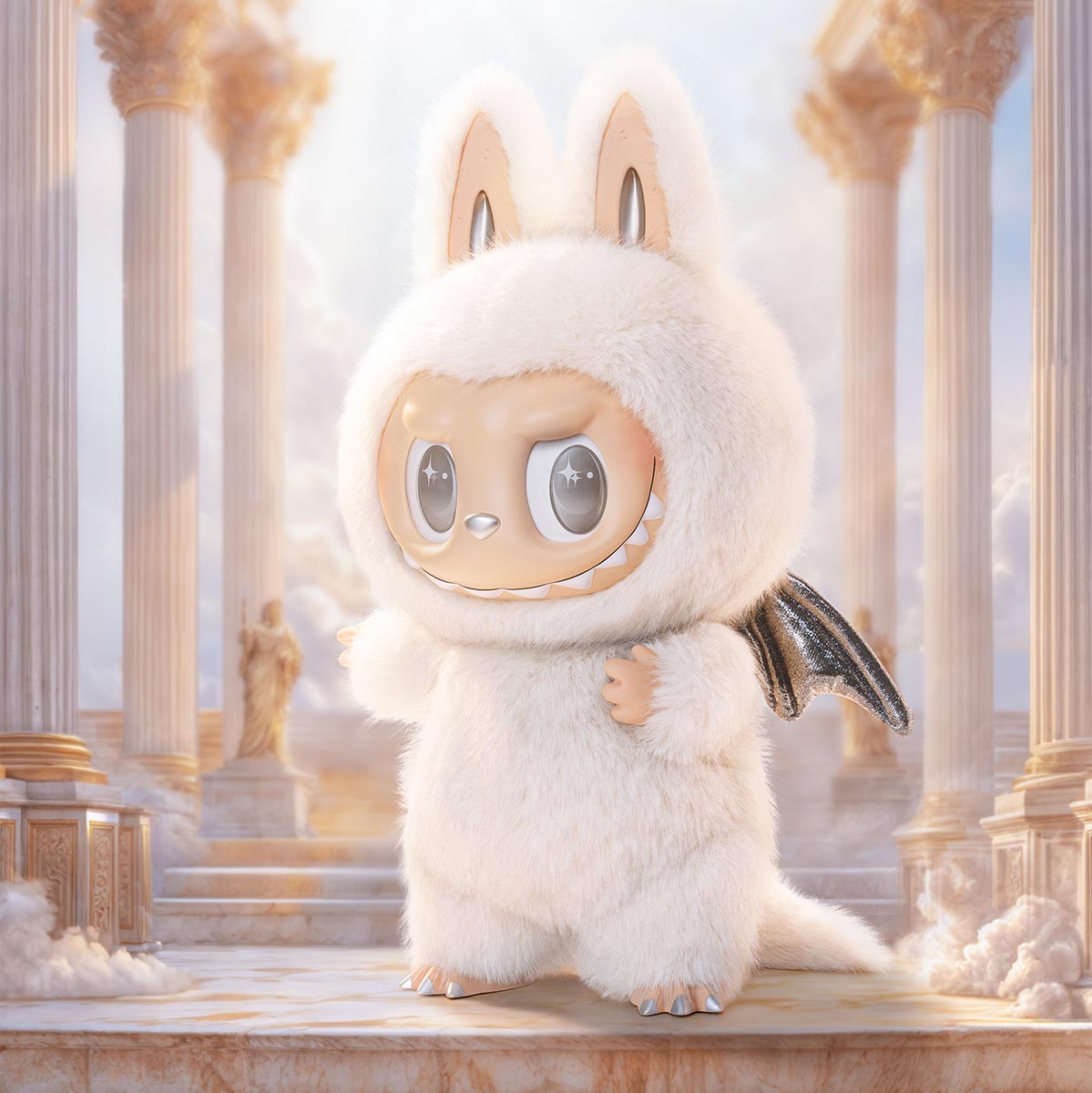 ZIMOMO ジモモ　LABUB ふわふわぬいぐるみ 本我　ブラウン ZIMOMO ジモモ 【海外限定】LABUB ふわふわぬいぐるみ ブラウン