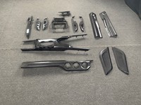 Kit complet de garnitures intérieures en fibre de carbone véritable de haute qualité pour Ford Mustang Shelby GT350 GT500 2015-2023