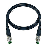 Cable Impermeable M8 M12 4p 26awg de Cobre Puro Ip67 con Cubierta de PVC, Arnés de Cableado Industrial para Cámara Profinet Cat6