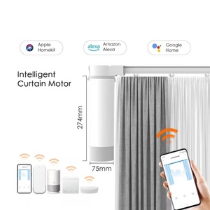 Moteur de <span class=keywords><strong>rideau</strong></span> intelligent Tuya - Ouverture/fermeture automatique, <span class=keywords><strong>s</strong></span>écurité anti-pincement, compatible <span class=keywords><strong>avec</strong></span> plusieurs rails de rideaux - Product Image 1
