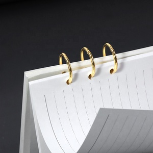 <span class=keywords><strong>Anneaux</strong></span> de <span class=keywords><strong>reliure</strong></span> de calendrier à 3 trous en métal, or/argent/noir, multi-tailles, pour album/carnet/classeur d'affaires - Product Image 6