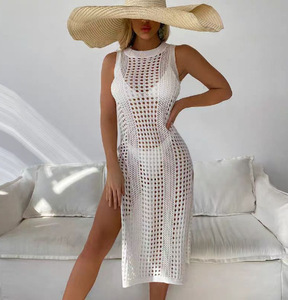 Nouvelle Robe Cache-Cœur Creuse Unie Sexy pour la Plage, Protection Solaire, Idéale pour l'Été 2026 - Product Image 6