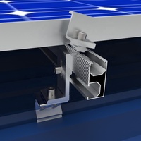 Supports de fixation en L en aluminium pour panneaux solaires photovoltaïques, pieds de montage en L pour toits en tôle avec boulons de suspension solaires - Vente en gros