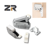 ZERUN Loquet de porte de placard invisible, minimaliste et moderne, à ressort de rappel en fer, auto-bloquant, type Éléphant
