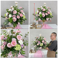 Boule de fleurs artificielle colorée en gros, centre de table floral, décoration d'allée pour mariage et vitrine