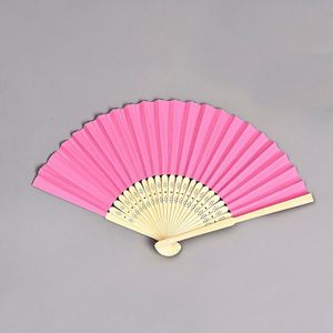 Abanico de Mano de Arte Folclórico Antiguo, Bambú Ecológico con Diseño de Libélula y Ángel, para Regalo Empresarial o Promocional - Product Image 1