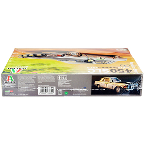 ชุดโมเดลทักษะ DCD 3 Mercedes-Benz 450 SLC ผู้ชนะ 'rallye Bandama งาช้าง coast' 1979 1/24แบบจำลองโดย italeri