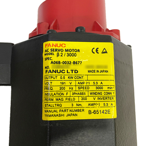 A06B-0032-B677 B2/3000 มอเตอร์เซอร์โว AC ของแท้จาก FANUC - Product Image 3