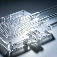 Cartucho Microfluídico Portátil Resistente a la Presión, Material COC, para Cultivo Celular, Administración de Medicamentos, Fabricación de Precisión