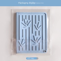 Accessoires de cuisine pliables modernes résistants à la chaleur, plat de Table en Silicone, tapis à séchage rapide avec rainures