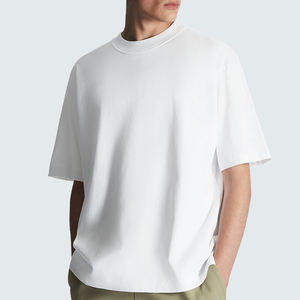 T-shirt Homme OEM Designer, Coupe Oversize, Épaules Tombantes, 100% Coton, Vierge, Grammage Lourd, Personnalisable, Fabricant - Product Image 2