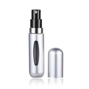 <b>Travel</b> Mini Portable Size 5ML Metal Empty Revolving <b>Perfume</b> Spray Bottle <b>Perfume</b> <b>Atomizer</b> Aluminum Spray <b>Refillable</b> Bottles - Product Image 1