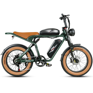 SAMEBIKE EU 20 Inch Fat Tire E-<b>bike</b> Custom 48V 1200W 32AH Electric Fat <b>Bike</b> Retro Electric Bicycle with Long Seat Electric <b>Bike</b> - Product Image 1