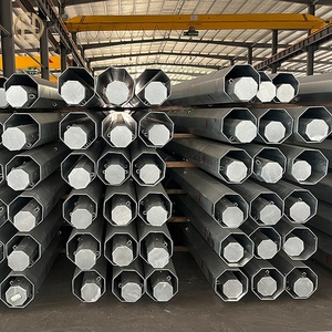 Poste de distribución de energía galvanizado por inmersión en caliente de 35 pies y 40 pies, poste de acero eléctrico - Product Image 2