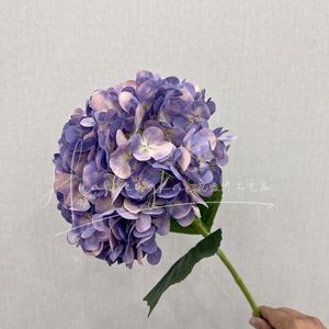 French Style <b>Hydrangea</b> <b>Artificial</b> Flower Single Branch Silk High Simulation Wedding Decoration - Product Image 3