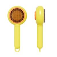 Brosse autonettoyante pour animaux de compagnie, brosse de massage pour chat et chien, peigne de toilettage, élimine les poils sous-épileux, brosse pour enlever les poils de chat