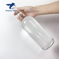 500ml Glasflaschen mit Schraubverschluss und Mattierter Oberfläche Anpassbares Design aus Shandong Kartonverpackt