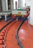 Système de rail flexible sans soudure en cuivre pour barres omnibus de pont roulant