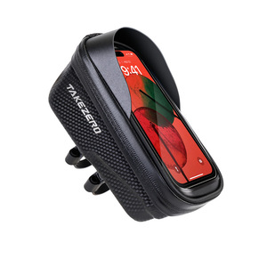 TAKEZERO A2X Sacoche de vélo étanche à coque rigide <span class=keywords><strong>pour</strong></span> cyclisme en extérieur, à dégagement rapide, capacité 1L, écran tactile <span class=keywords><strong>pour</strong></span> téléphone portable, <span class=keywords><strong>pour</strong></span> VTT - Product Image 2