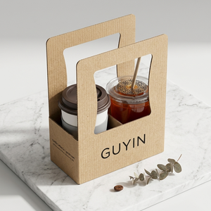 Soporte de Papel para Bebidas, Café, Té, Aperitivos, Galletas y Pasteles con Bandeja y Funda, Ideal para Llevar - ¡Venta Caliente! - Product Image 5