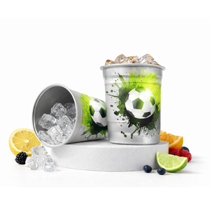 Vasos <span class=keywords><strong>de</strong></span> Aluminio Personalizados <span class=keywords><strong>con</strong></span> Temática <span class=keywords><strong>de</strong></span> Fútbol <span class=keywords><strong>de</strong></span> 9 oz, 12 oz, 16 oz y 32 oz, Vasos <span class=keywords><strong>de</strong></span> Cerveza <span class=keywords><strong>de</strong></span> Metal Reutilizables <span class=keywords><strong>con</strong></span> Impresión Completa para Deportes - Product Image 3