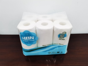 Papier essuie-tout doux 2 plis en pâte de bois vierge pour le nettoyage et l'essuyage, rouleau à main - Product Image 2