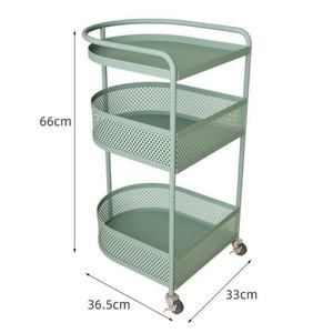 Zxm Glass Coffee <b>Table</b> <b>With</b> Wheels Movable Small Coffee <b>Table</b> <b>With</b> <b>Storage</b> Shelf, 2 Tier Metal Tea <b>Table</b> for Living Room Home - Product Image 4