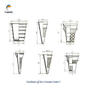 Máquina semiautomática para hacer conos de helado/máquina para hacer conos de barquillo/hornear conos de oblea - Product Image 5