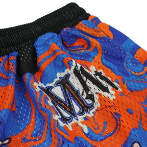 Short en maille de marchepied de basket-ball de gymnastique décontracté personnalisé, short en maille réversible extensible de gymnastique décontracté athlétique - Product Image 2