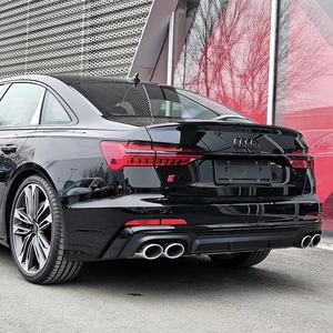 Nouveau 19-25 <span class=keywords><strong>Audi</strong></span> C8 A6 Modifié S6 Kit de Rétrofit/Amélioration Adaptation Universelle Lame Arrière Quatre Sorties d'Échappement à Visser Pare-chocs Noir - Product Image 4