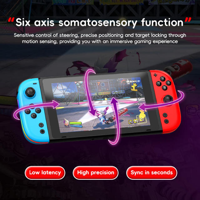 Wireless Controller HD Vibration Hall Analog Stick Ergonomic Portable Joycon for Switch NS2 Laptop Mobile