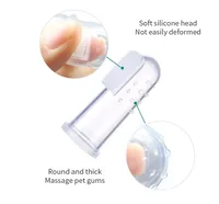 Brosse à dents super douce pour animaux de compagnie, brosse pour chien en peluche, mauvaise haleine, tartre, outil de soin des dents, nettoyage, fournitures pour animaux de compagnie