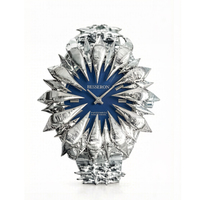 Montre à quartz pour homme en acier inoxydable, cadran 41 mm, bracelet 20 mm, design gothique à griffes et pointes, affichage analogique, vente en gros