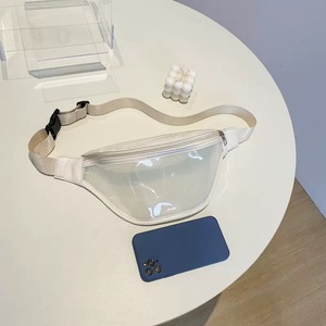<span class=keywords><strong>Sac</strong></span> <span class=keywords><strong>banane</strong></span> transparent en PVC laser pour hommes et femmes, personnalisable avec logo, idéal pour le voyage – Vente en gros - Product Image 1