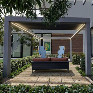Porte coulissante en verre <span class=keywords><strong>pour</strong></span> <span class=keywords><strong>serre</strong></span> bioclimatique en aluminium avec revêtement en poudre <span class=keywords><strong>pour</strong></span> jardin, gazebo, tonnelles, pergola, <span class=keywords><strong>balcon</strong></span>, <span class=keywords><strong>terrasse</strong></span>, LED - Product Image 3
