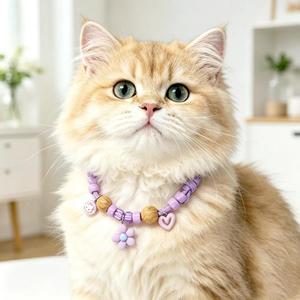 <span class=keywords><strong>Collar</strong></span> Antipulgas Moderno y Lujoso para Mascotas, Diseño de Madera de Alcanfor, Ajustable, Bonito, Color Macaron, Material ABS, Patrón de Dibujos Animados, Estilo Casual - Product Image 4