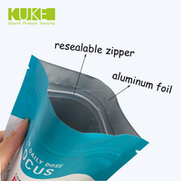 Impression numérique 100% papier kraft biodégradable debout sac PLA pochette d'emballage à fermeture éclair de qualité alimentaire